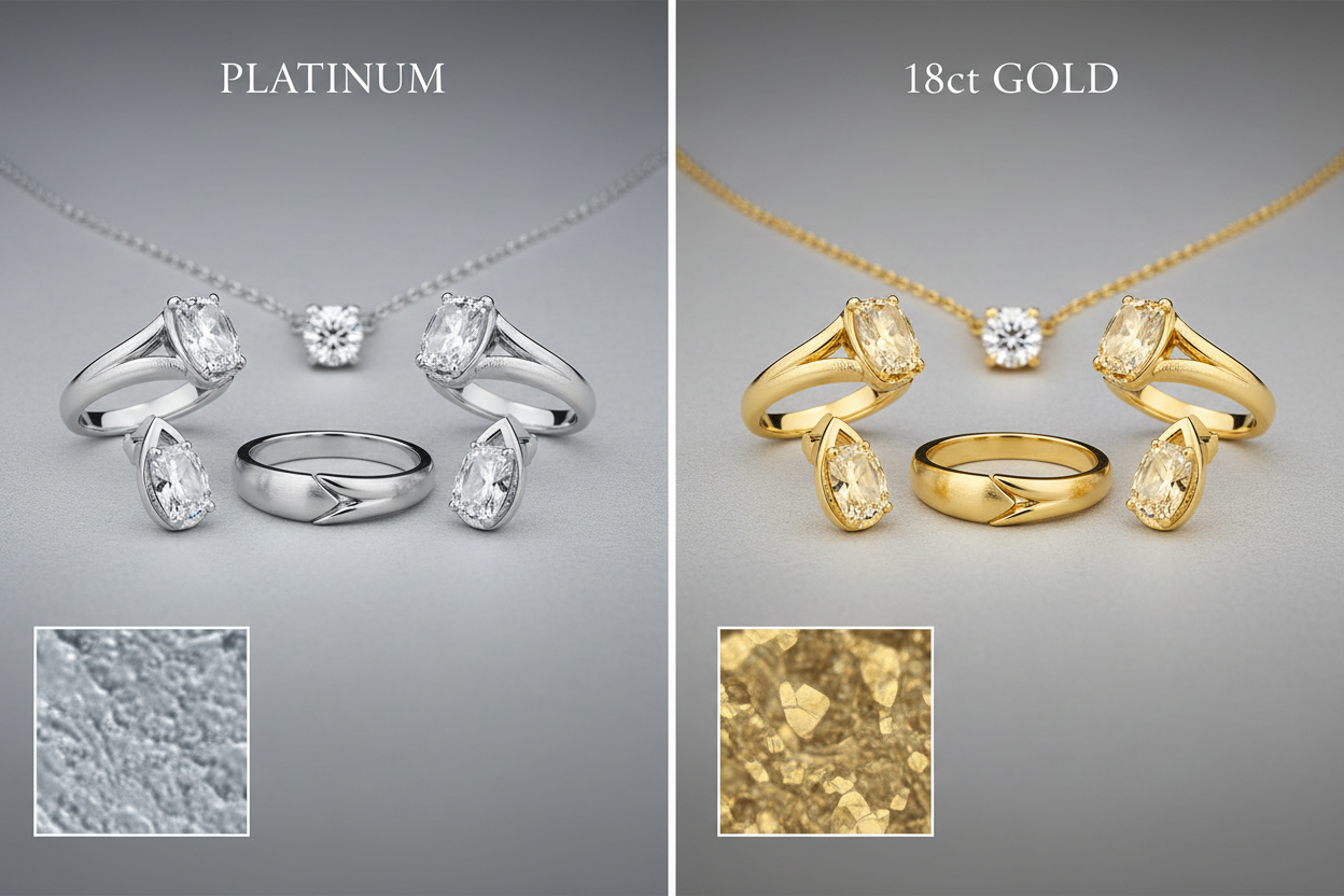 Platinum vs 18ct Gold