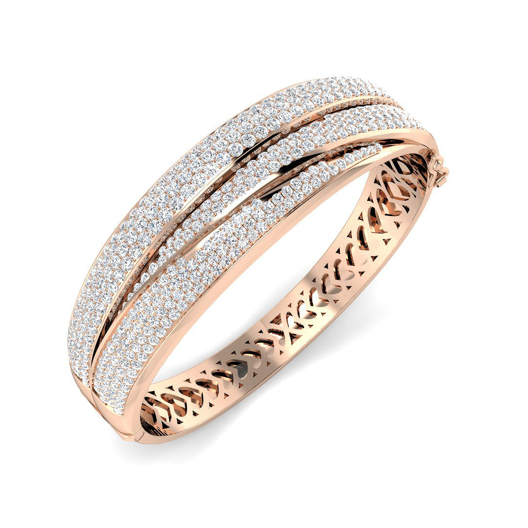 Round Diamond Bangle