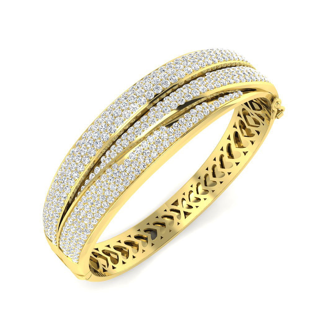 Round Diamond Bangle