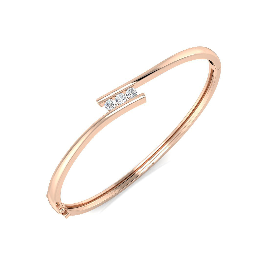 Round Diamond Bangle