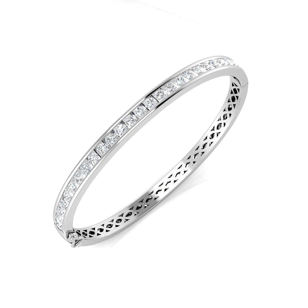 Round Diamond Bangle