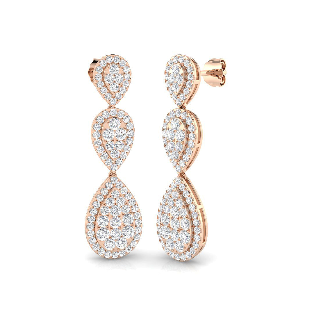 Round Diamond Earrings