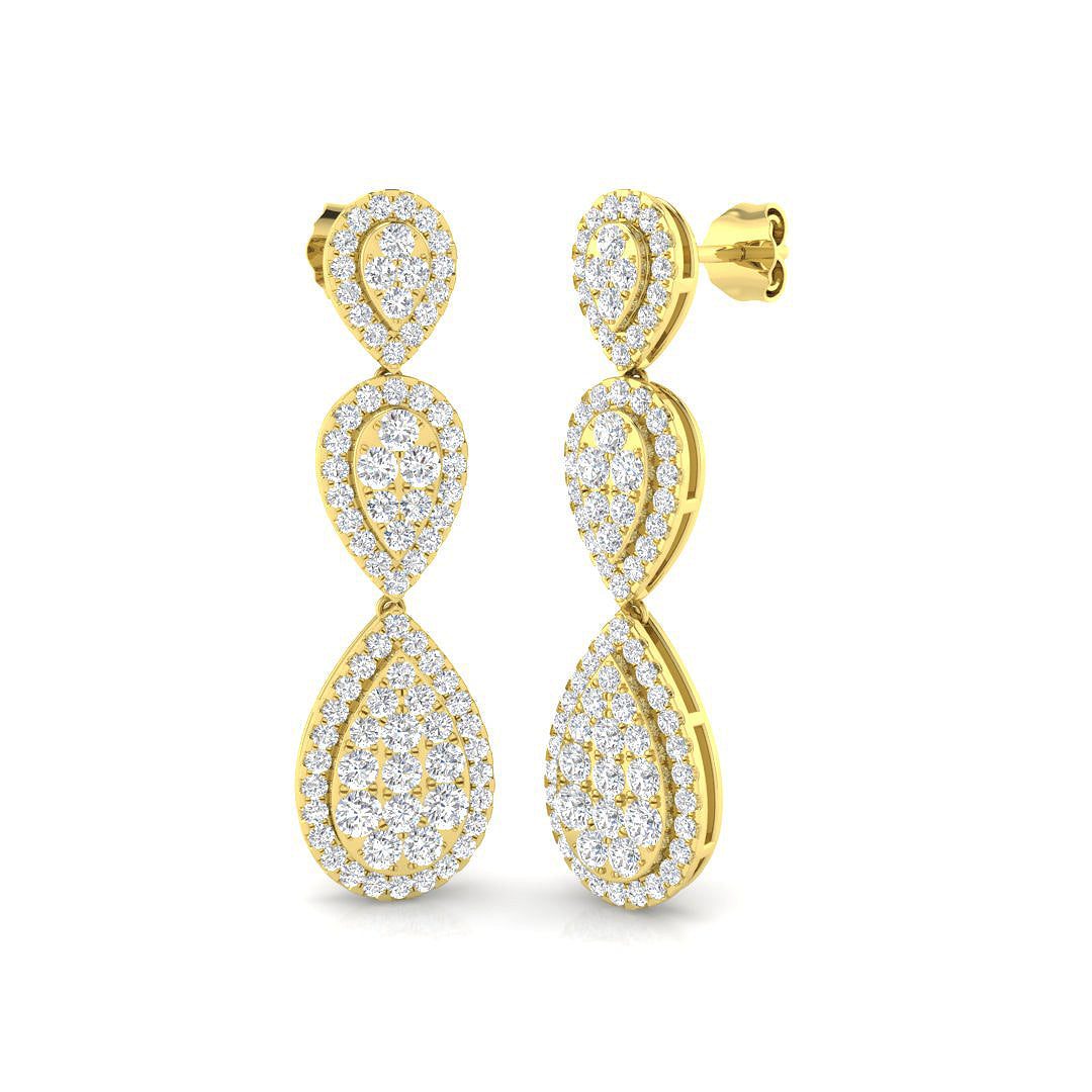 Round Diamond Earrings