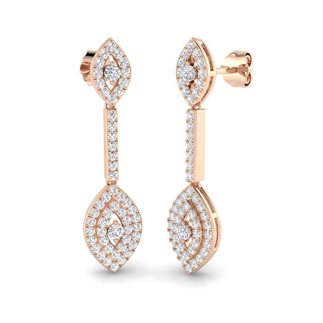 Round Diamond Earrings