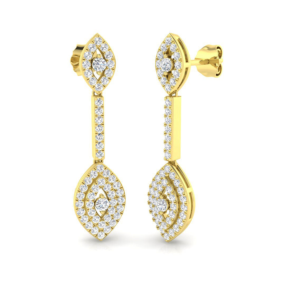 Round Diamond Earrings