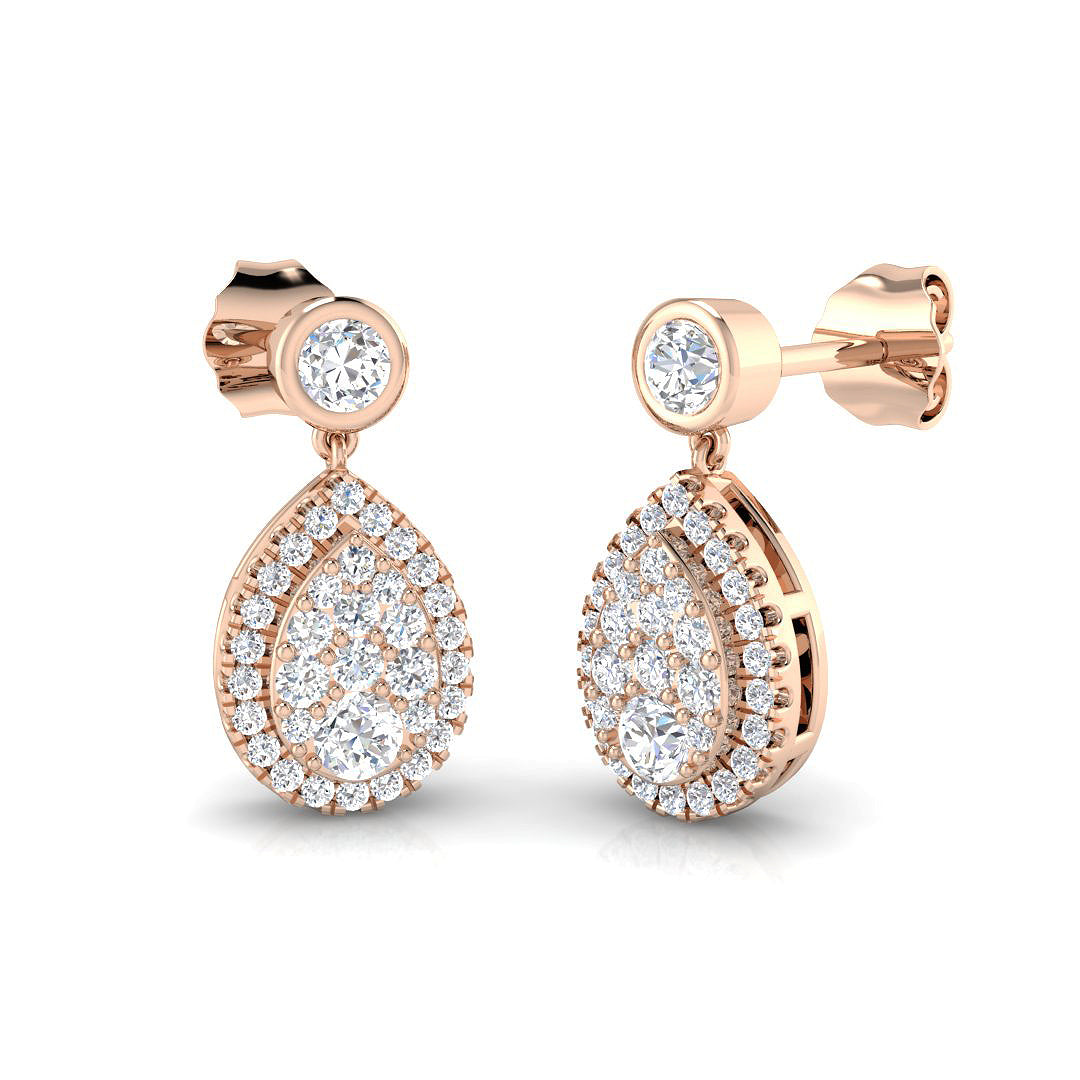 Round Diamond Earrings