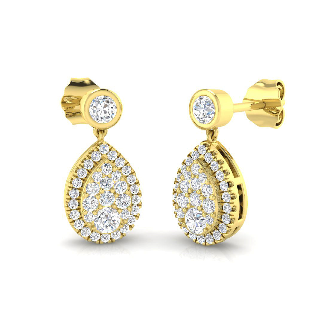 Round Diamond Earrings