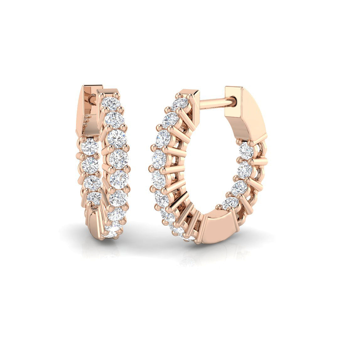 Round Diamond Earrings