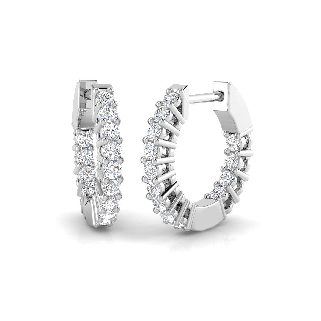 Round Diamond Earrings