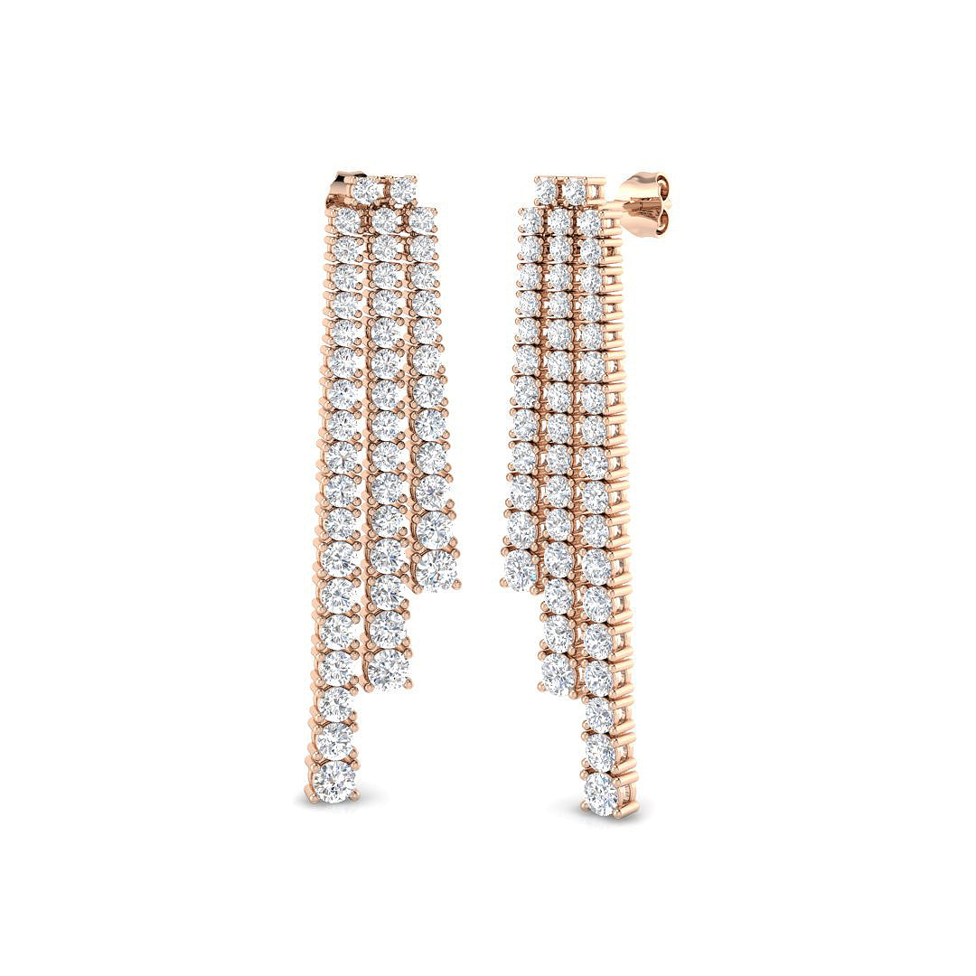 Round Diamond Earrings