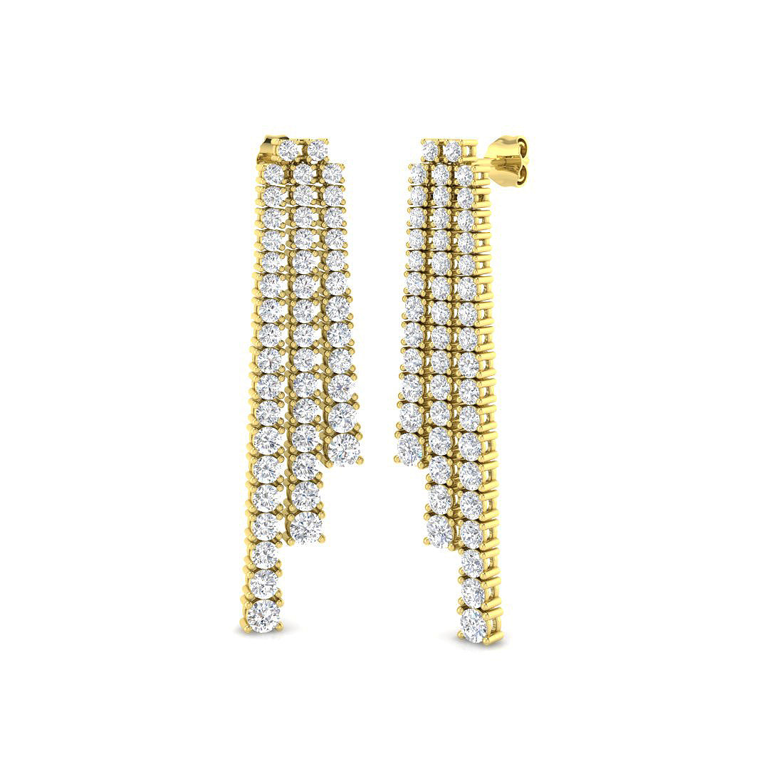 Round Diamond Earrings