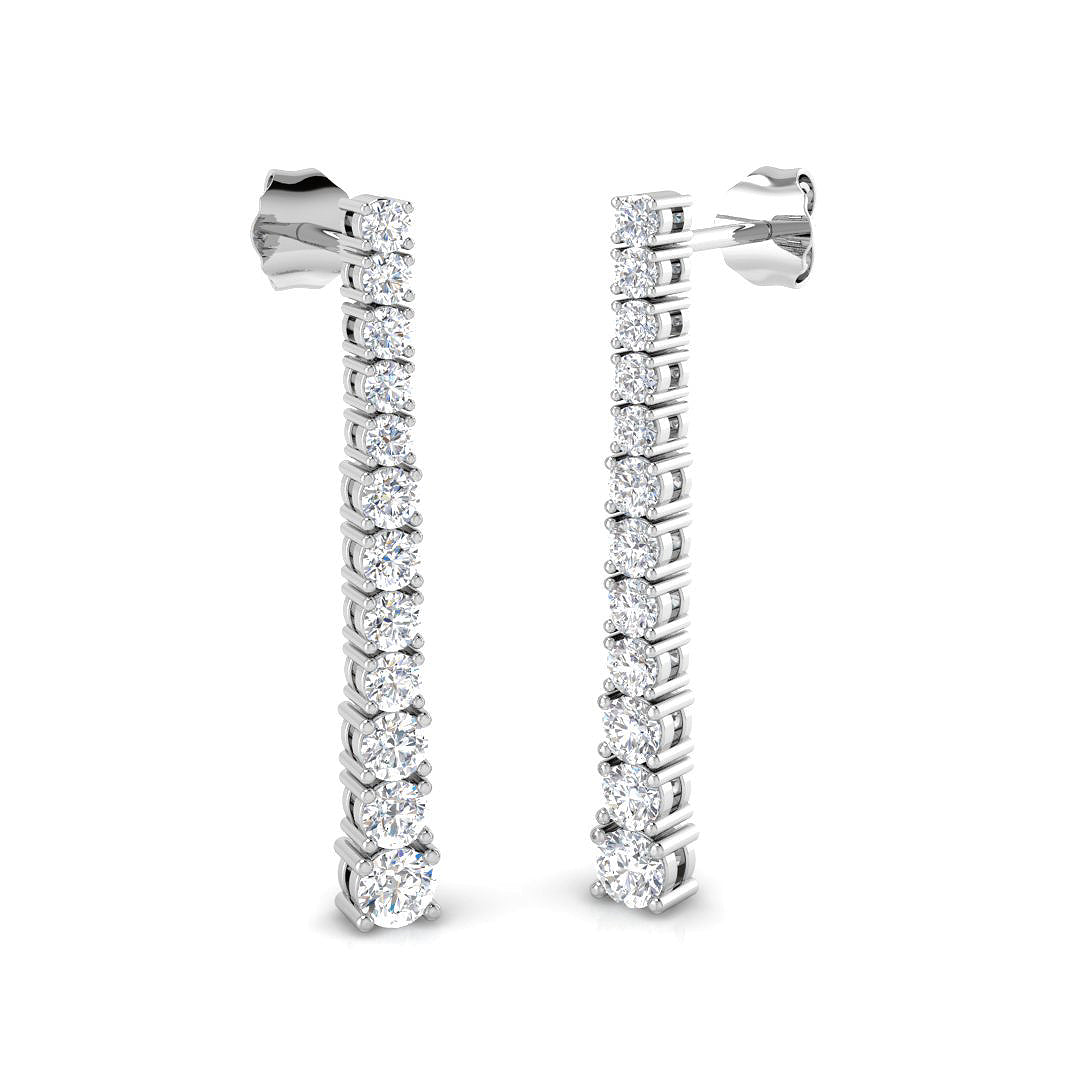 Round Diamond Earrings