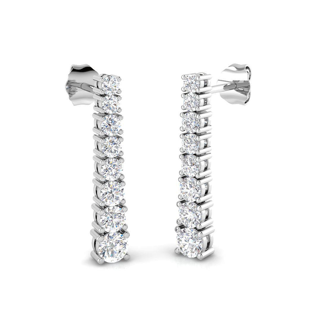 Round Diamond Earrings