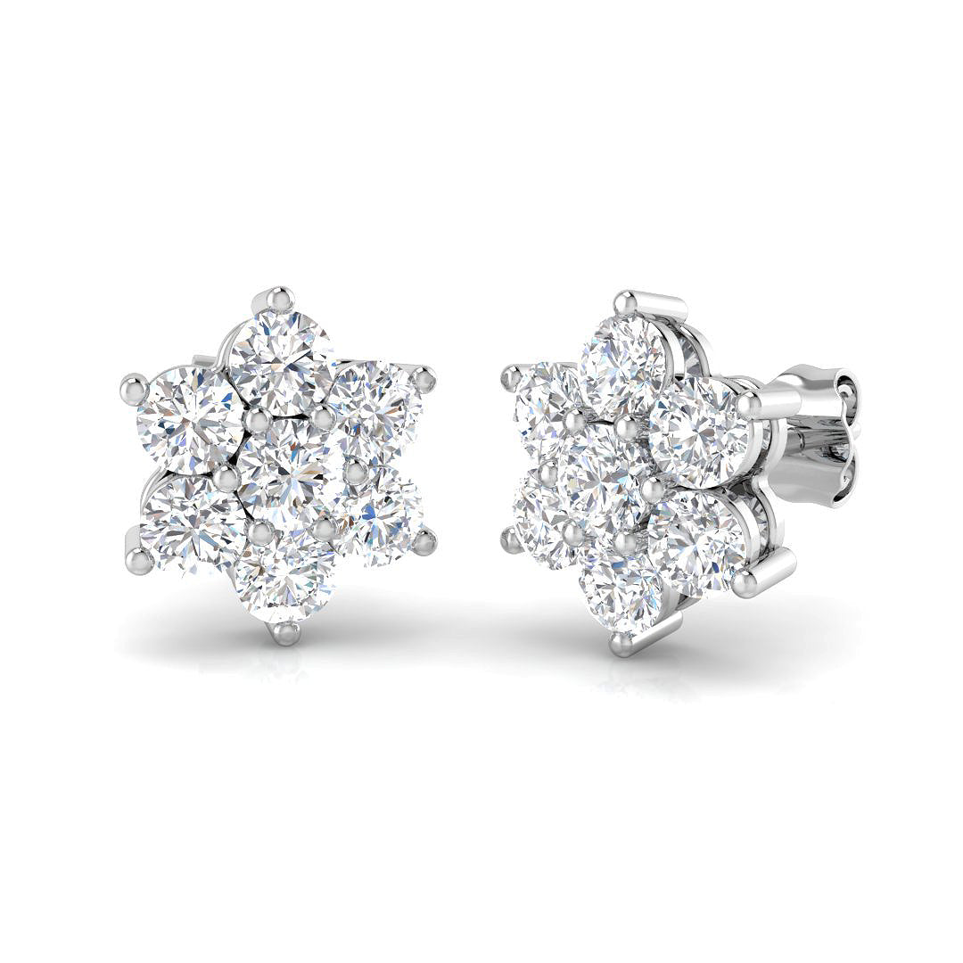 Round Diamond Earrings
