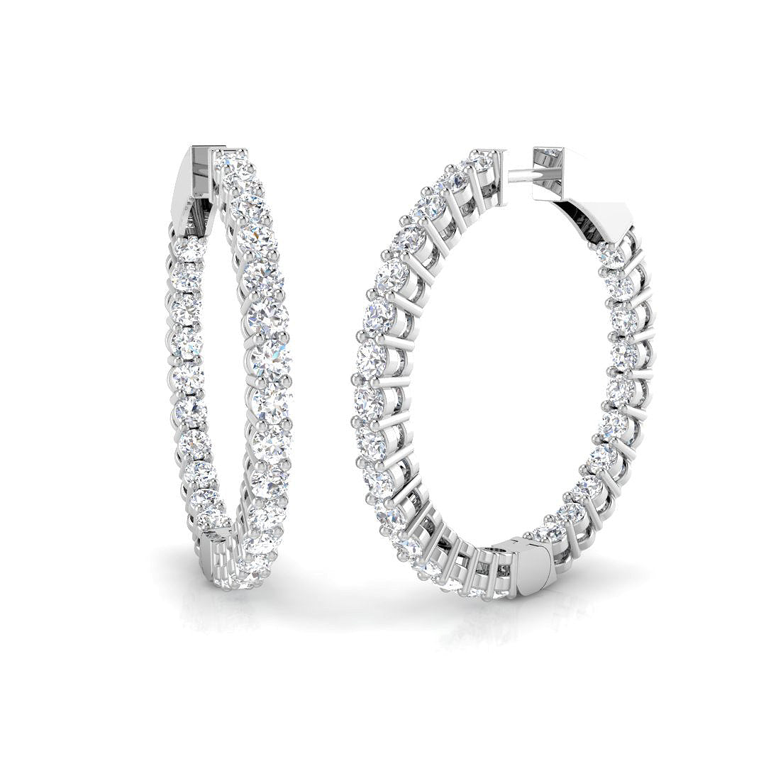 Round Diamond Earrings