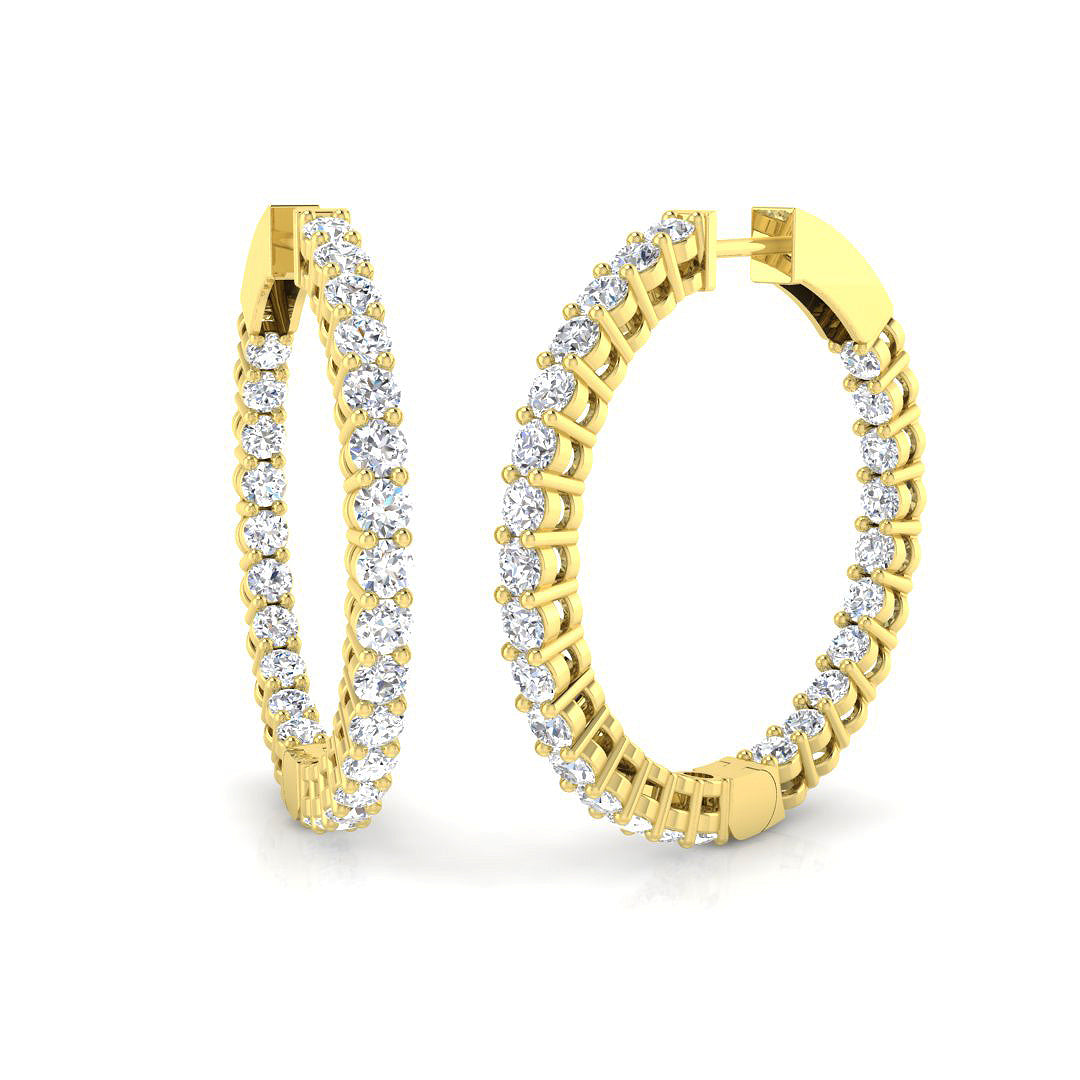 Round Diamond Earrings