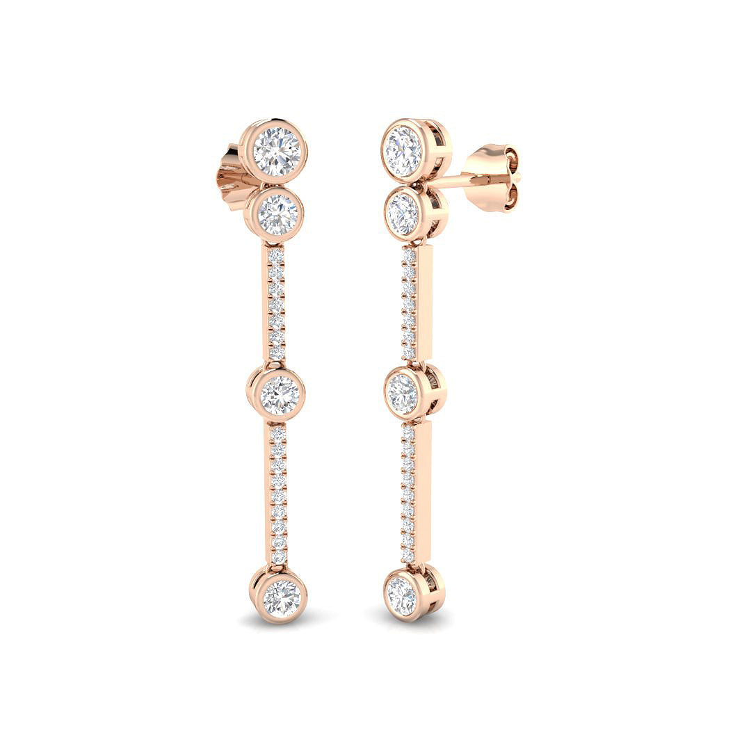 Round Diamond Earrings