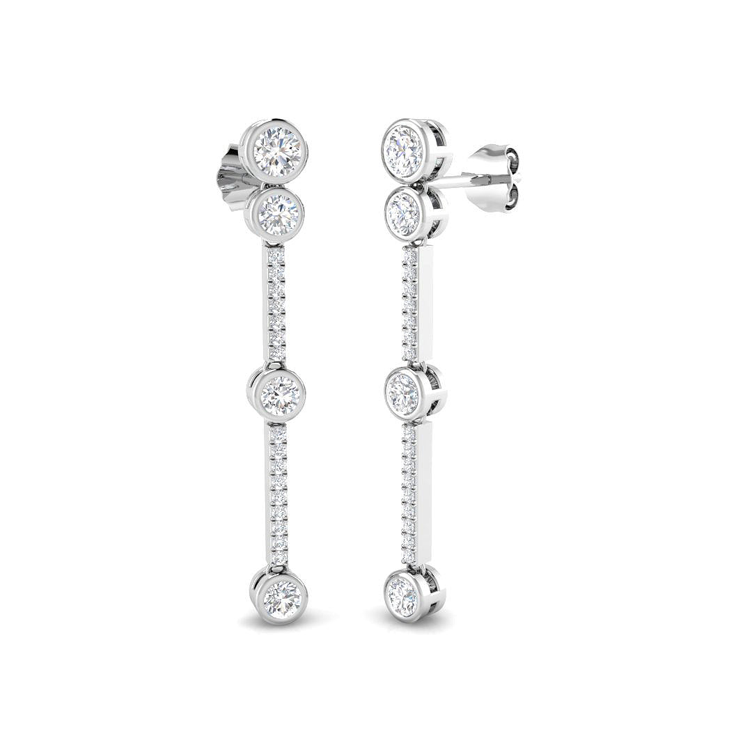Round Diamond Earrings