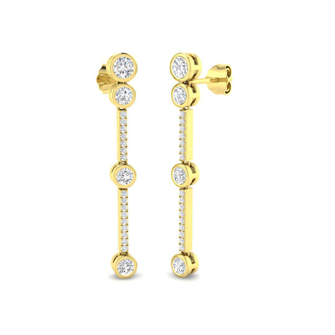 Round Diamond Earrings