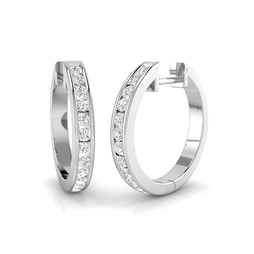 Round Diamond Earrings