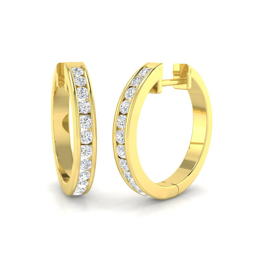Round Diamond Earrings