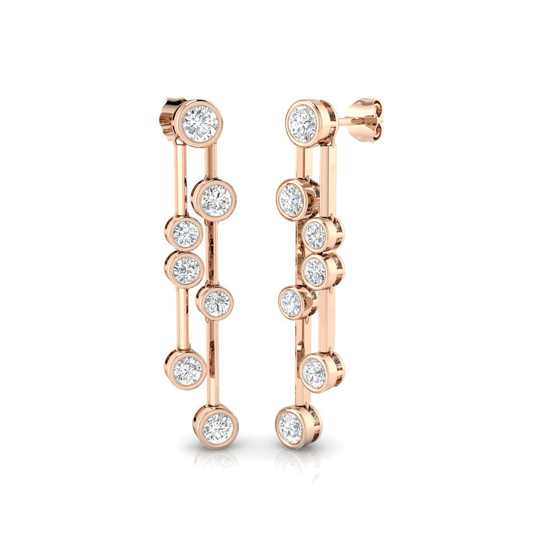 Round Diamond Earrings