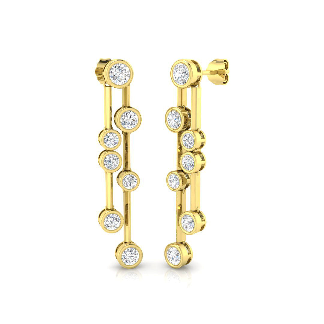 Round Diamond Earrings