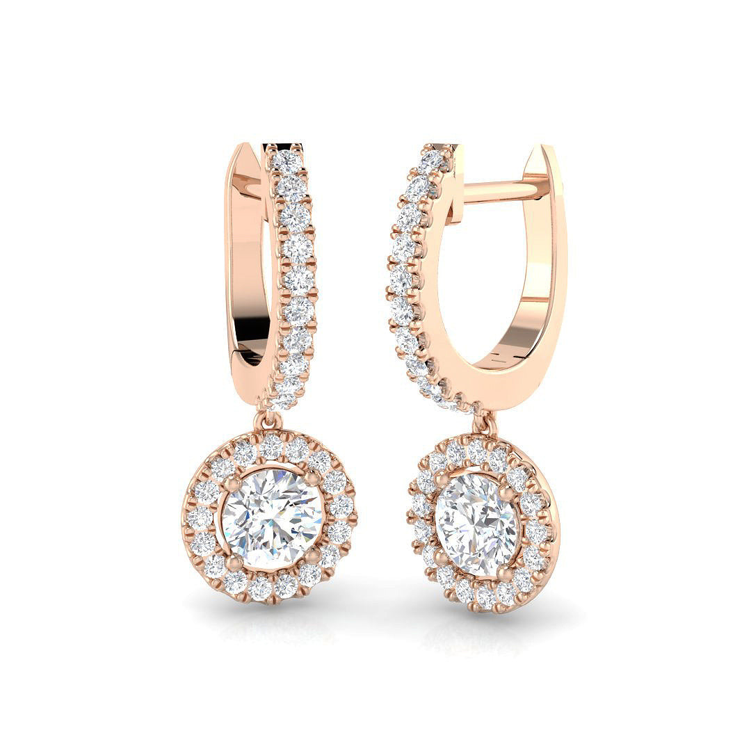 Round Diamond Earrings