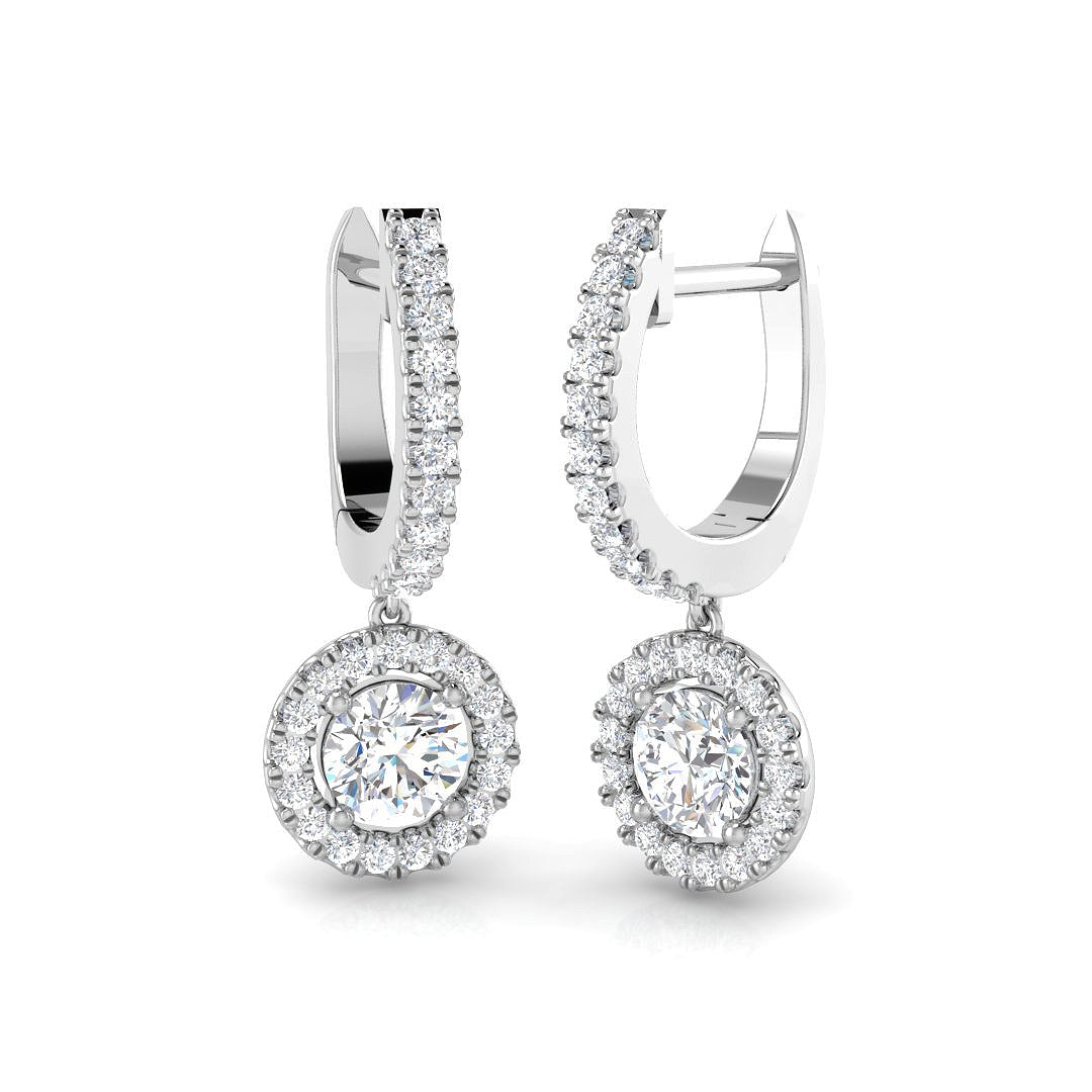 Round Diamond Earrings