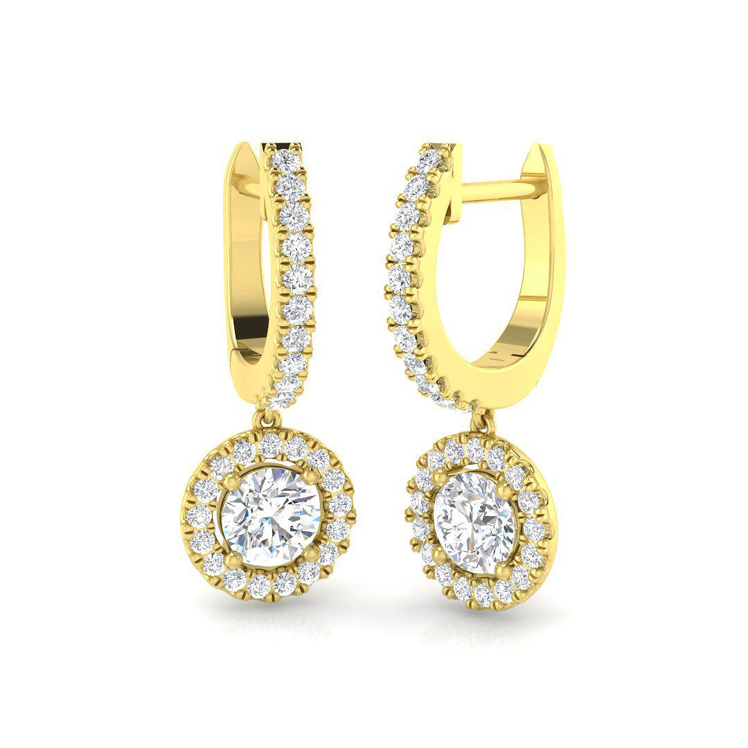 Round Diamond Earrings