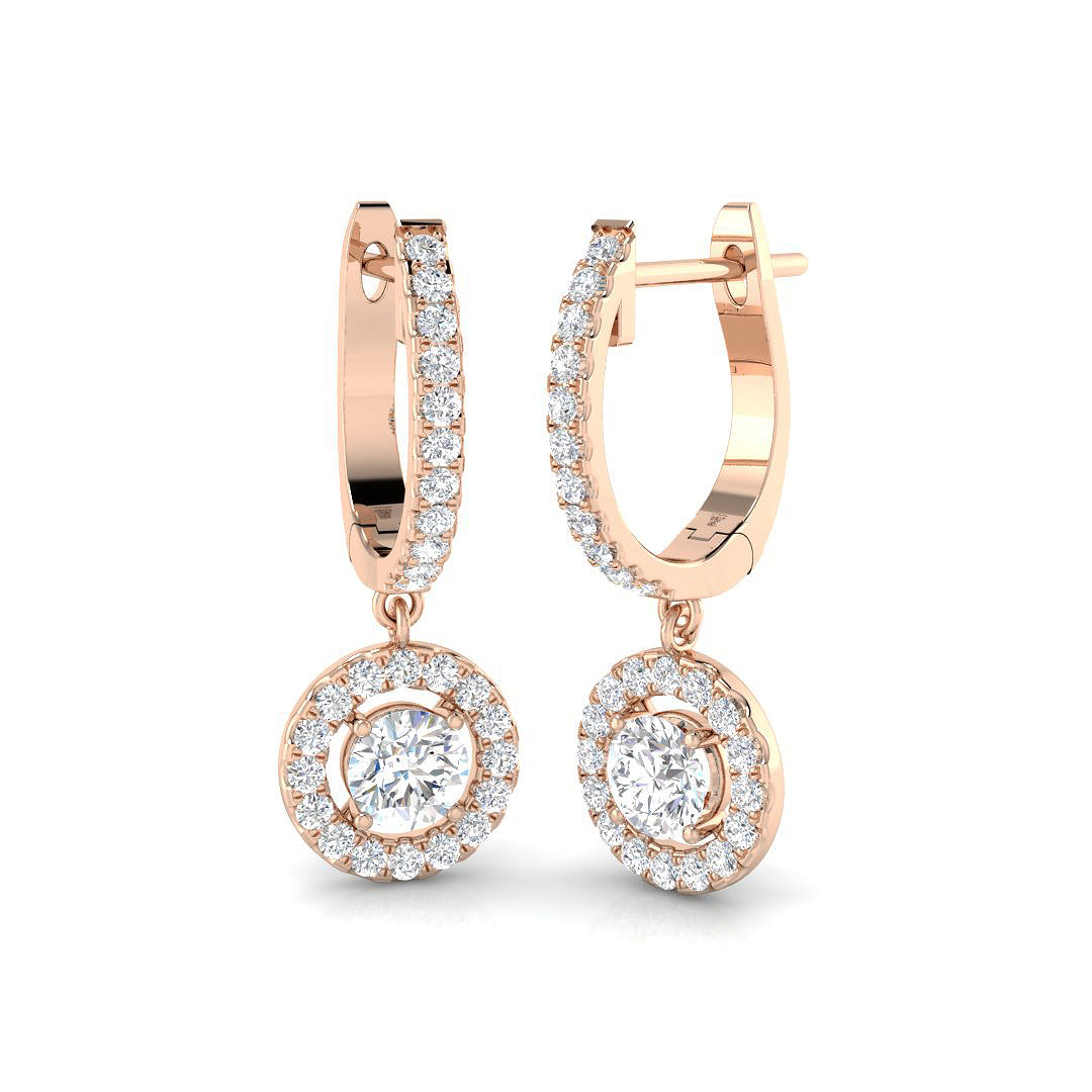 Round Diamond Earrings
