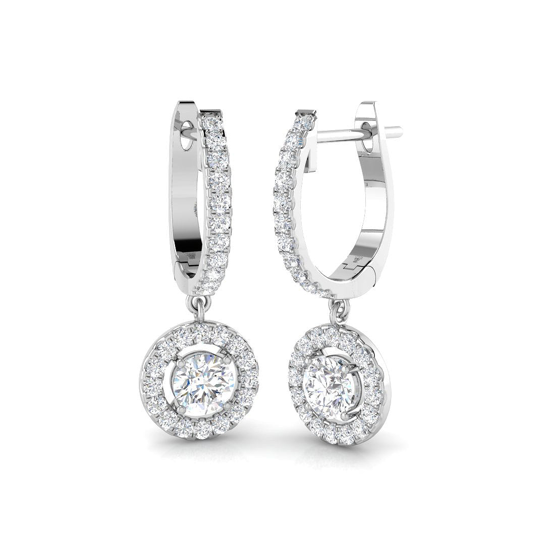 Round Diamond Earrings