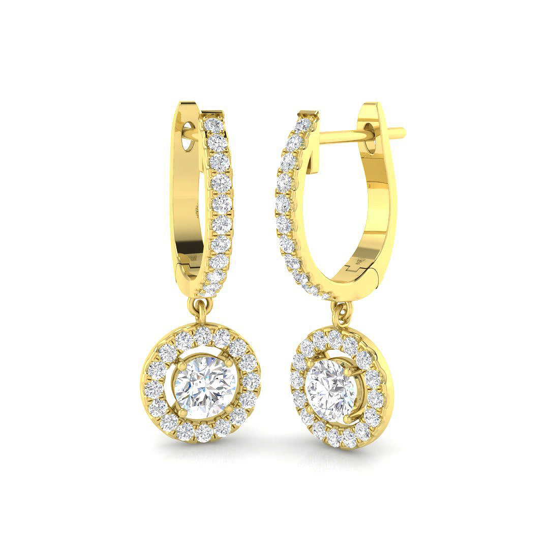 Round Diamond Earrings
