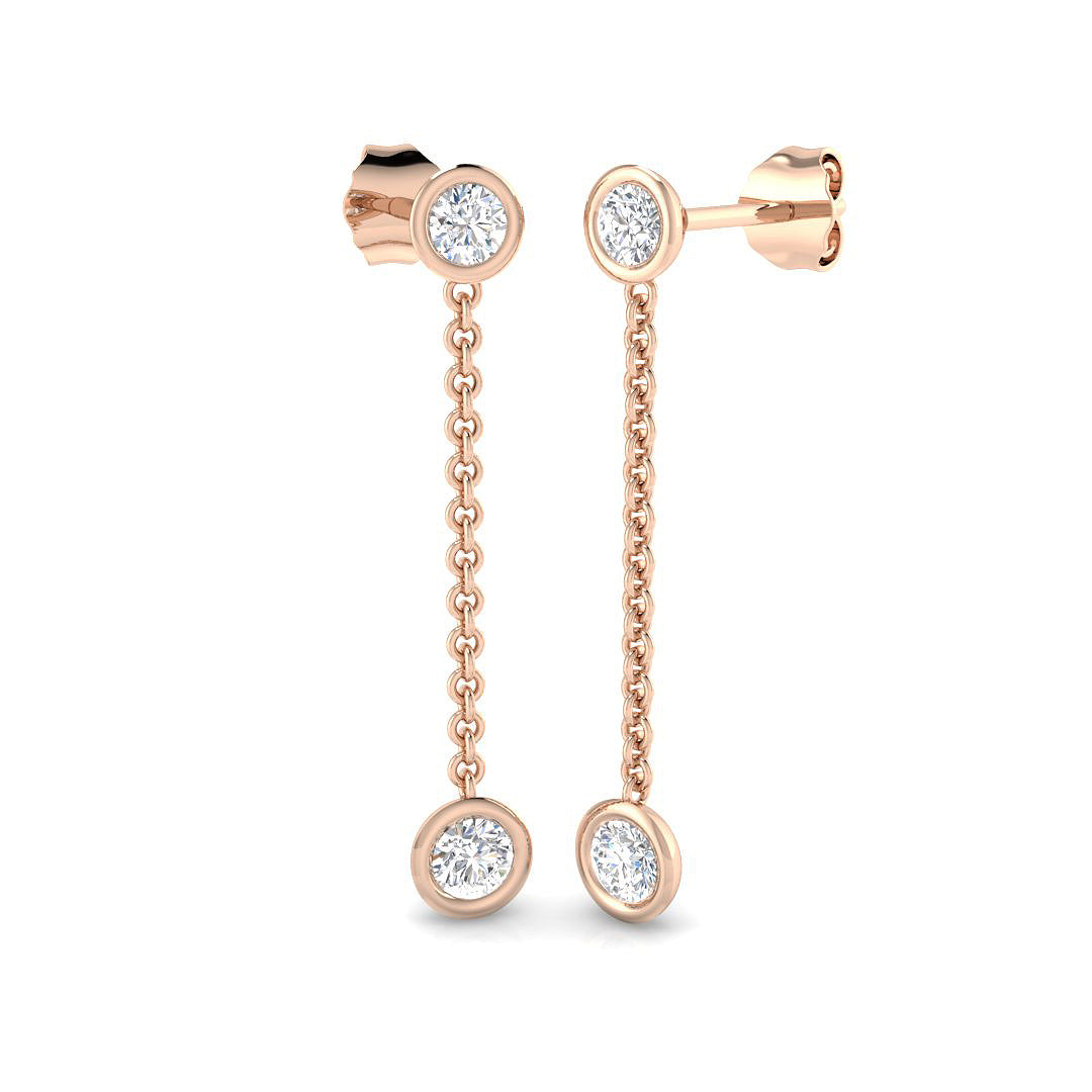 Round Diamond Earrings