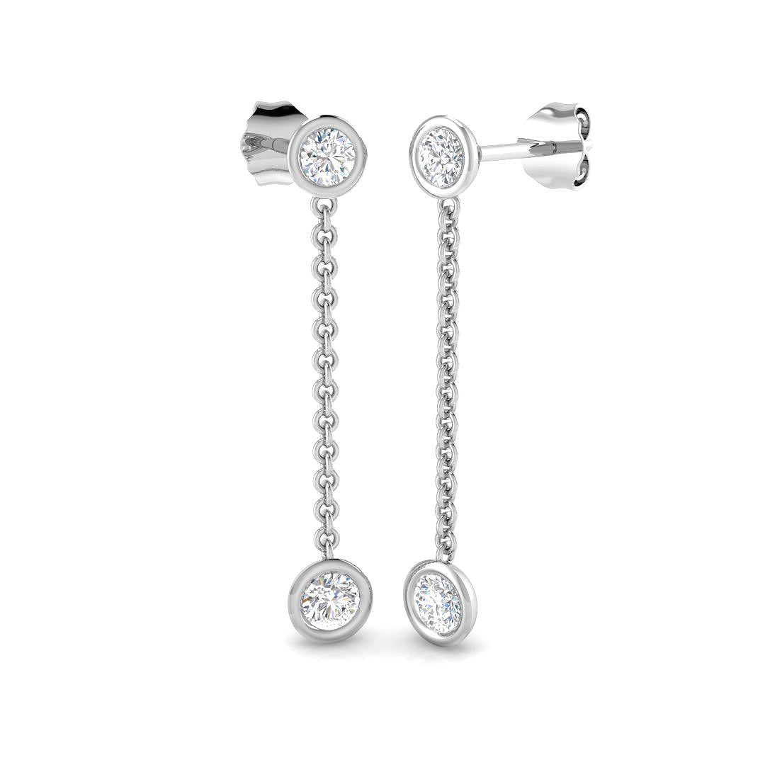 Round Diamond Earrings