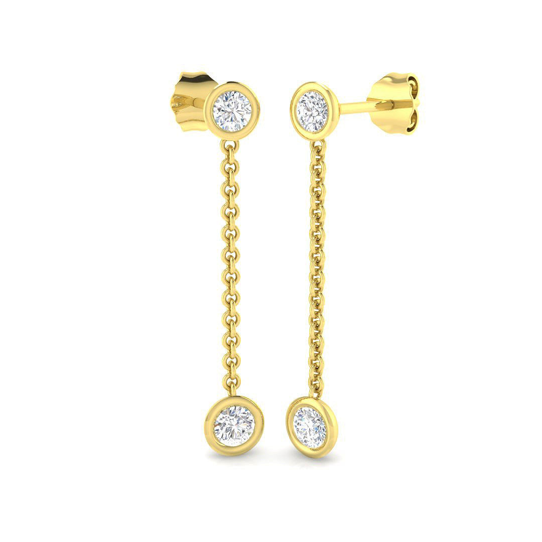 Round Diamond Earrings