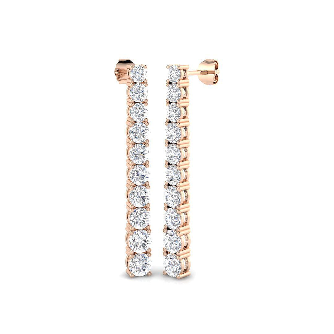 Round Diamond Earrings
