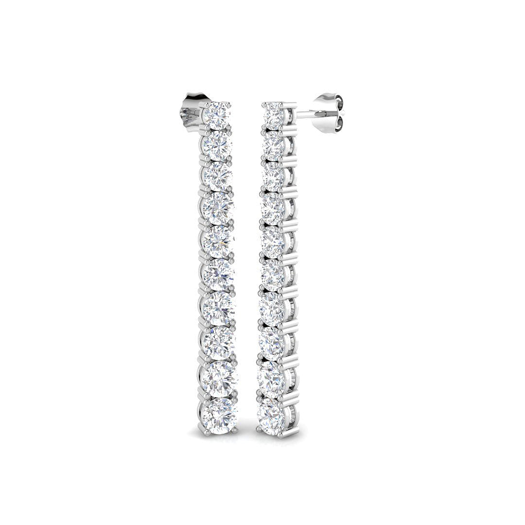 Round Diamond Earrings