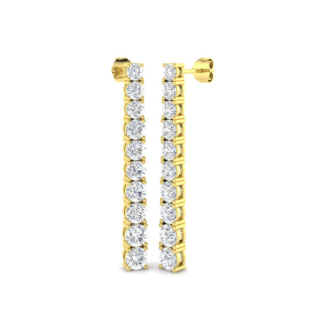 Round Diamond Earrings