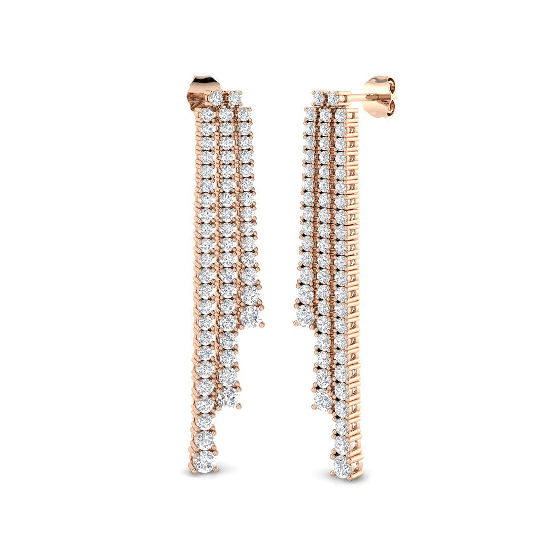 Round Diamond Earrings