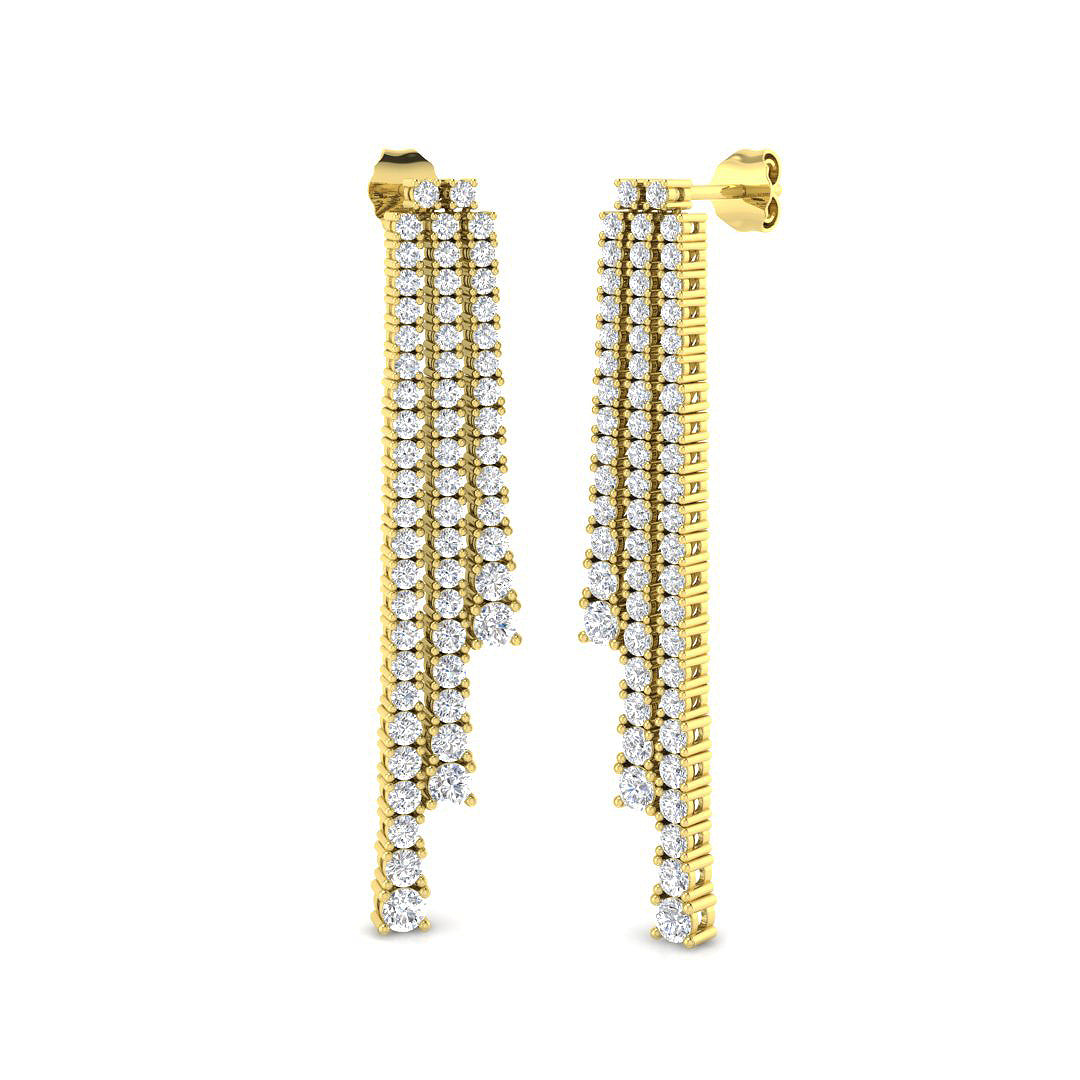 Round Diamond Earrings