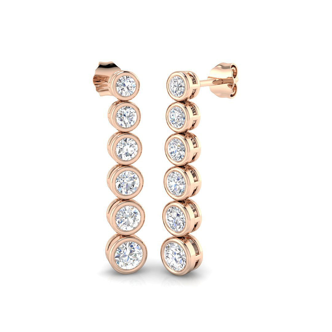 Round Diamond Earrings