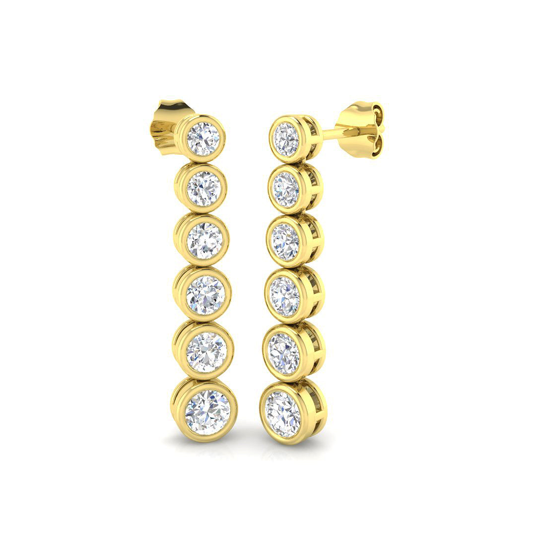 Round Diamond Earrings
