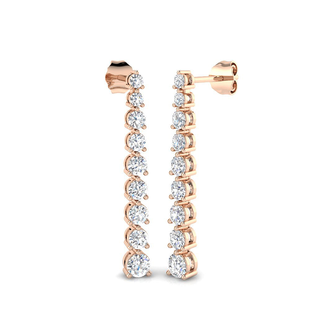 Round Diamond Earrings