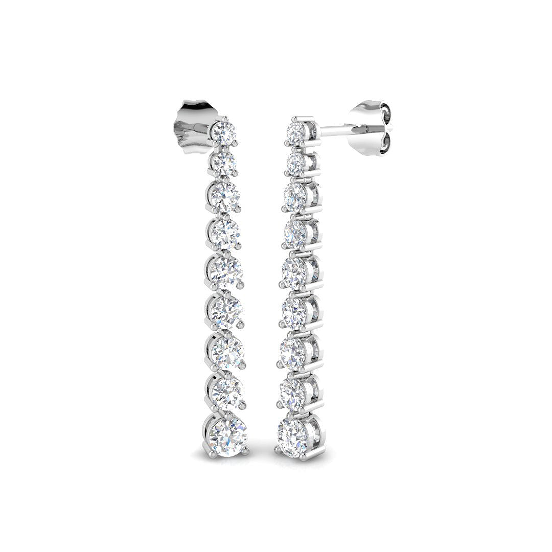 Round Diamond Earrings