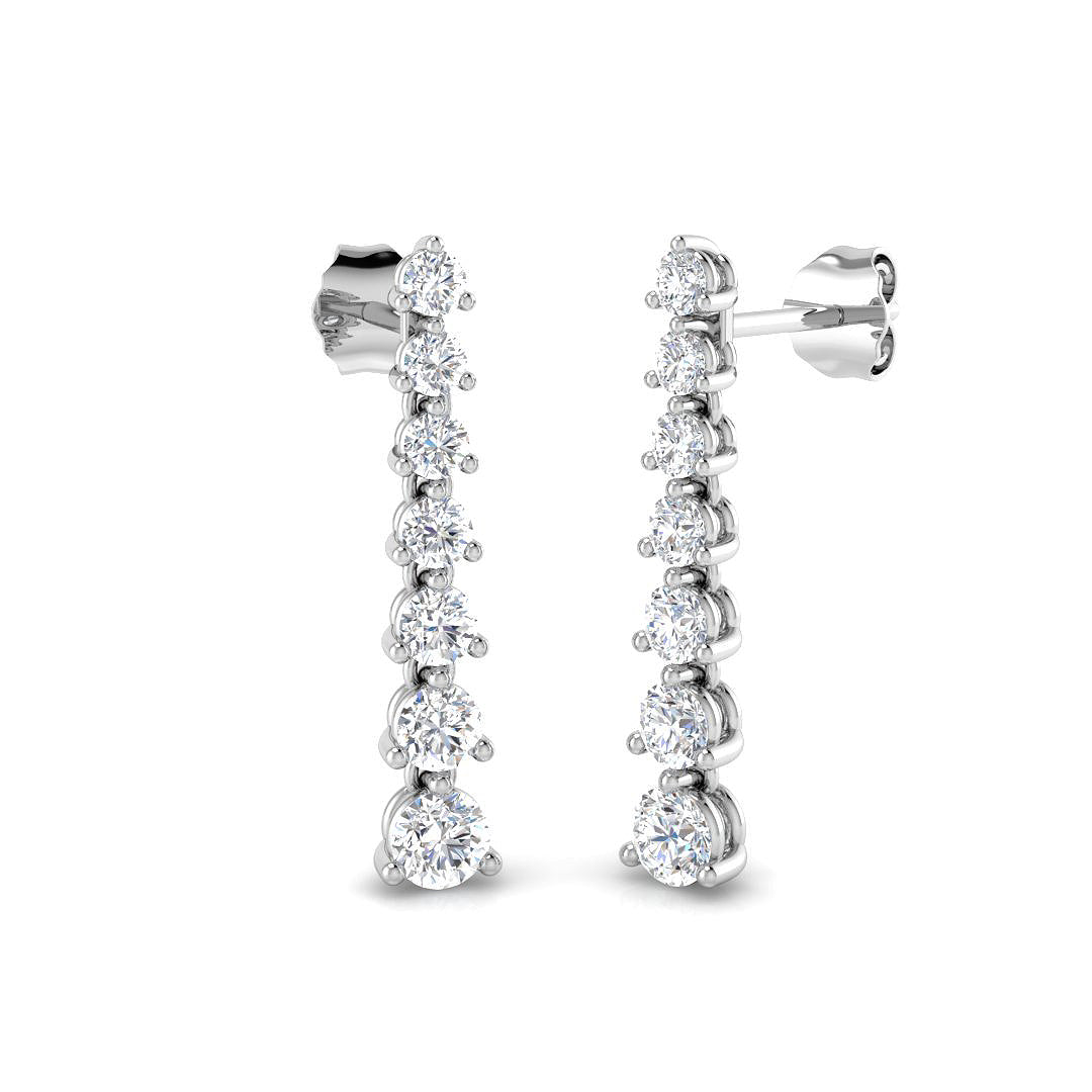 Round Diamond Earrings