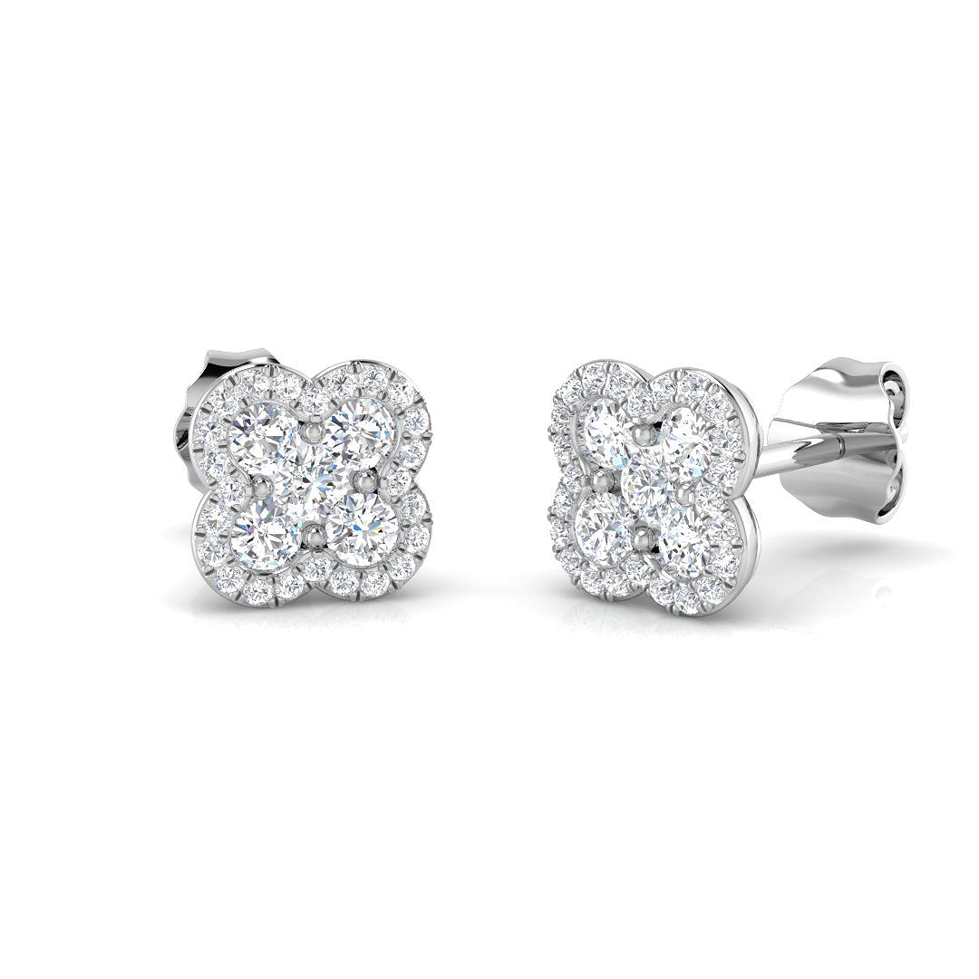 Round Diamond Earrings