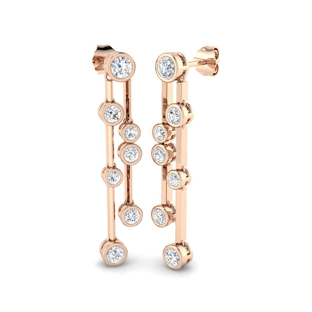 Round Diamond Earrings