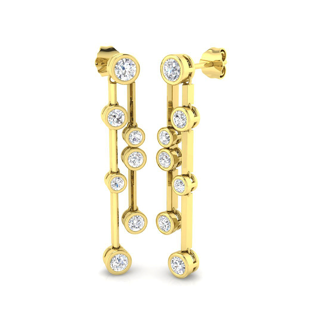 Round Diamond Earrings