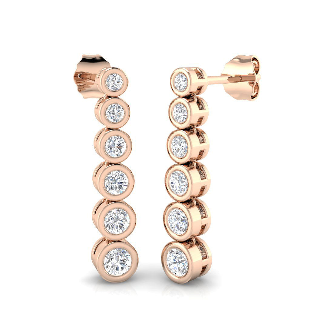 Round Diamond Earrings